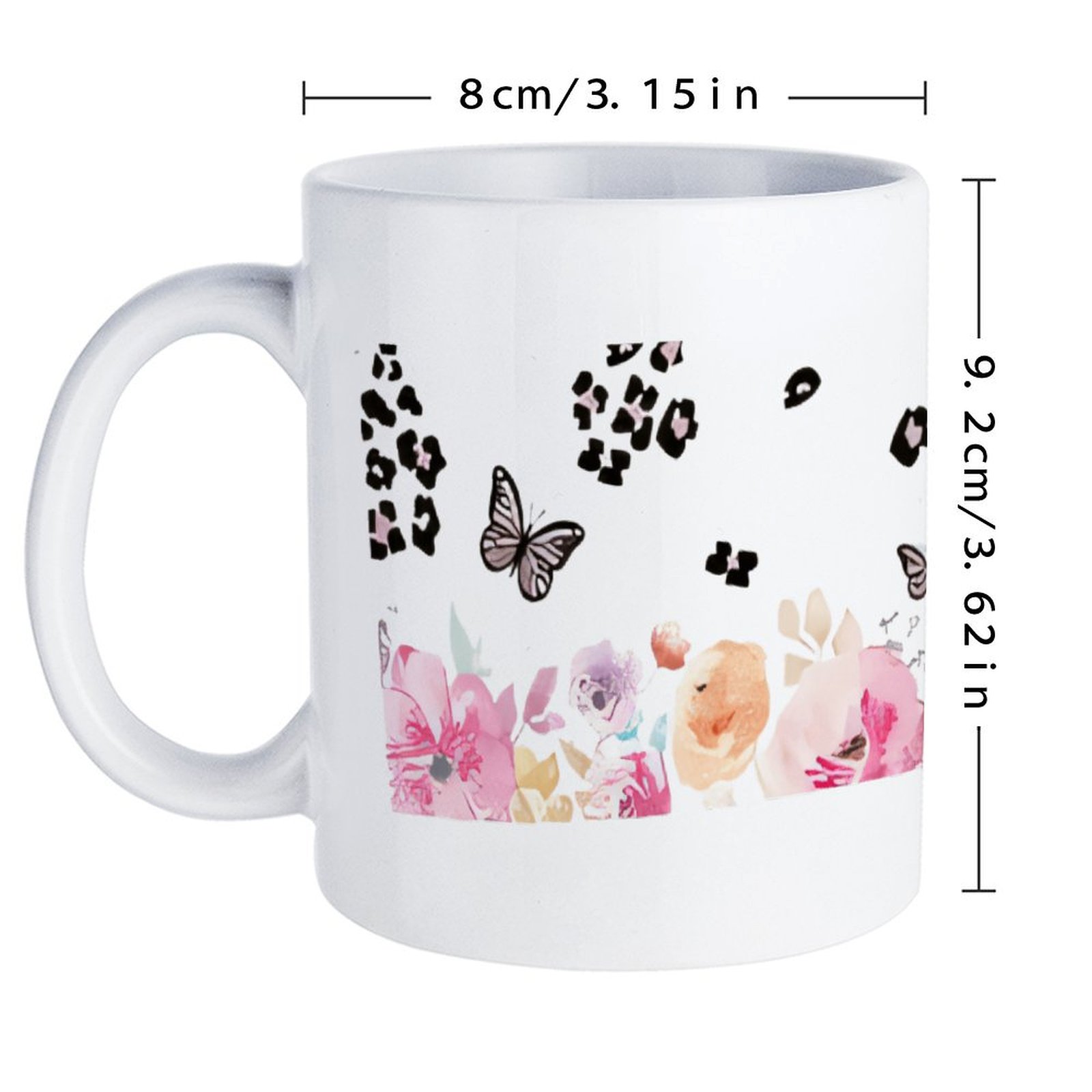 A Watercolor Painting Of Flowe - đánh giá và giá Sublimation Mug White
