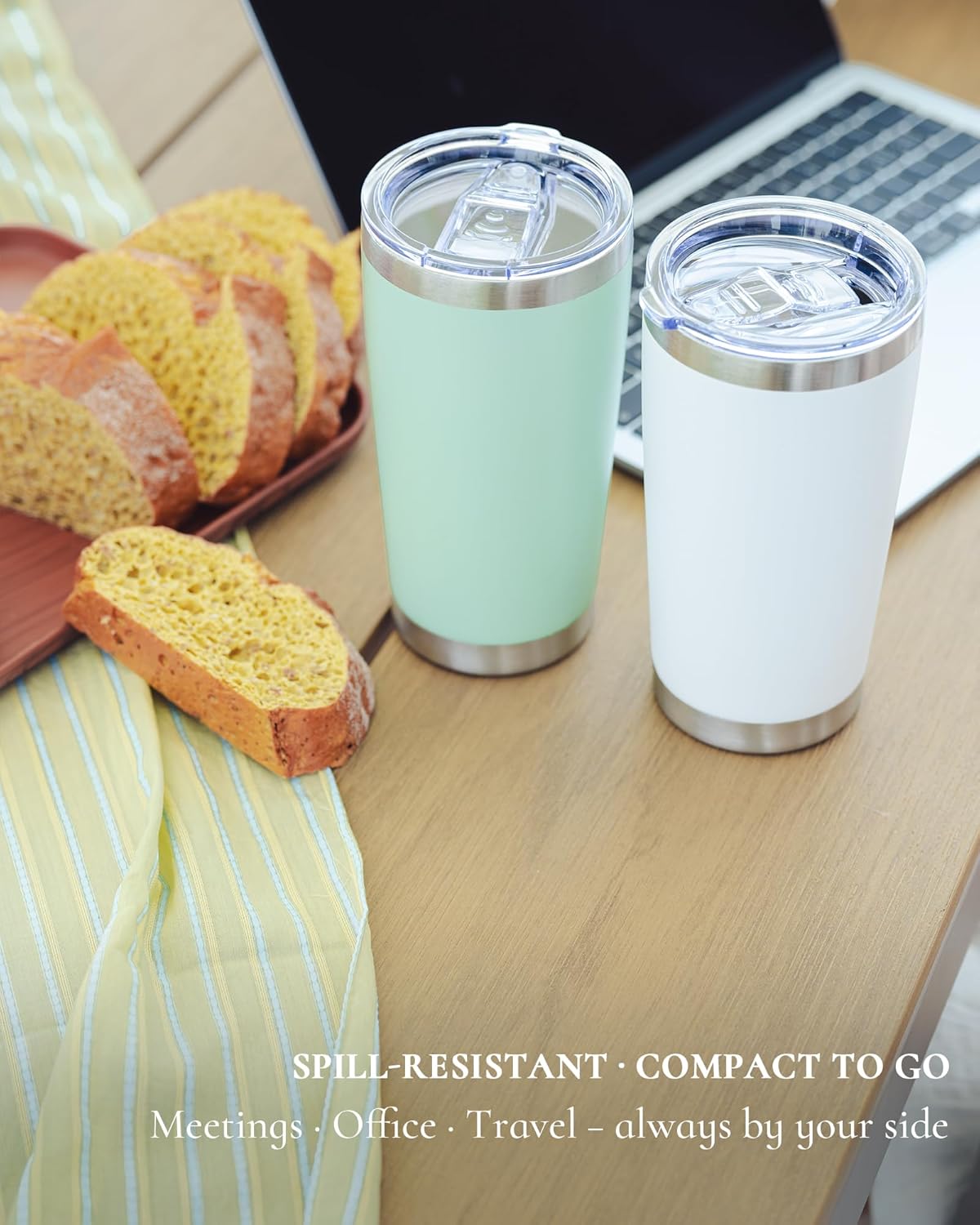 20oz Leakproof Travel Coffee T - đánh giá và giá Tumbler 20Oz White