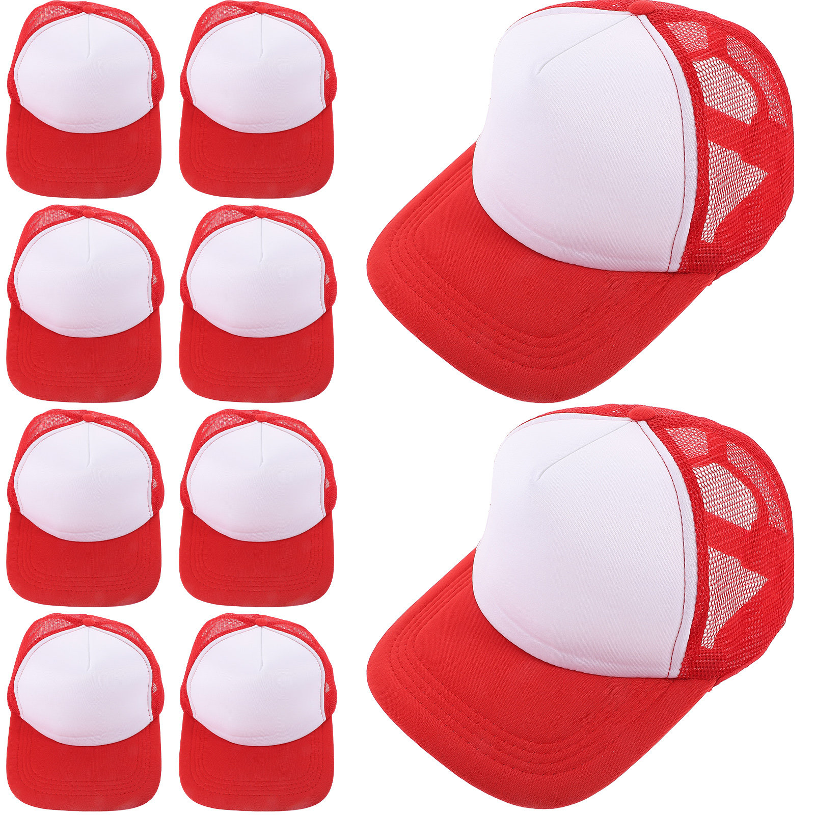 10Pcs Blank Mesh Baseball Hat  - đánh giá và giá Hat Sublimation Blank