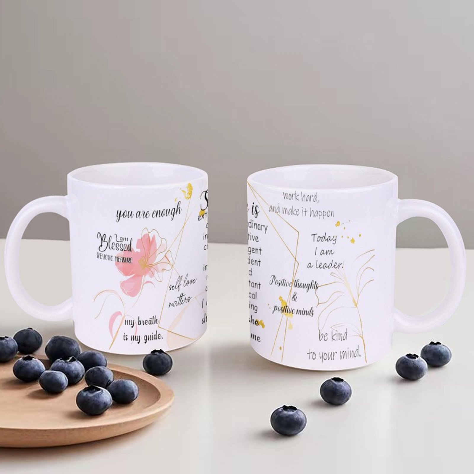 A Poster With A Quote About Sh - đánh giá và giá Sublimation Mug White