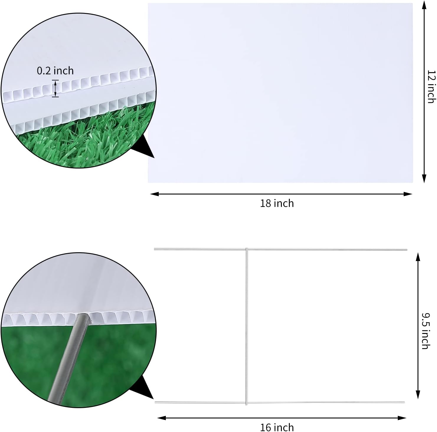 18x12 Inch Blank Yard Signs wi - đánh giá và giá Yard Sign Blank