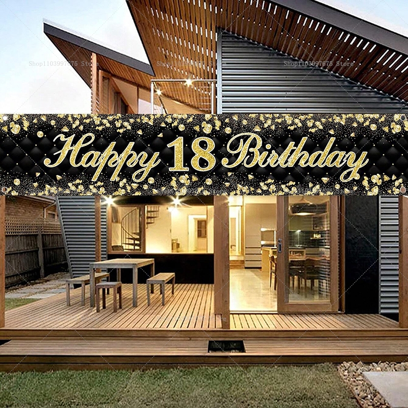 Happy 18th Birthday Banner Dec - đánh giá và giá Yard Sign Blank