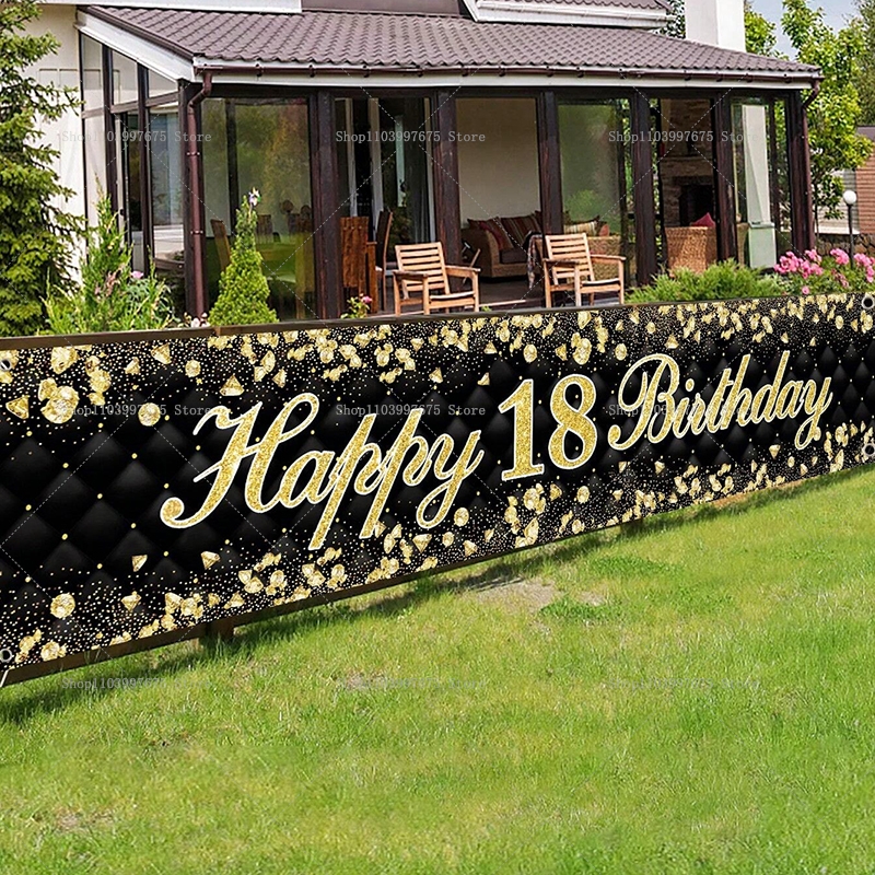 Happy 18th Birthday Banner Dec - đánh giá và giá Yard Sign Blank