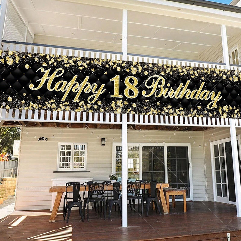Happy 18th Birthday Banner Dec - đánh giá và giá Yard Sign Blank