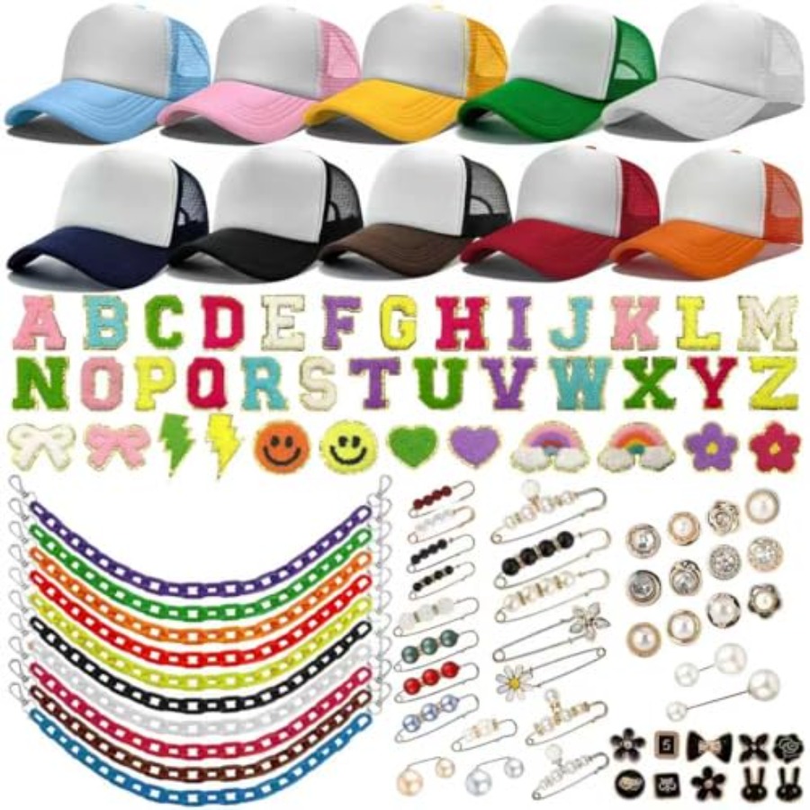 10 Pack Blank Trucker Hats DIY - đánh giá và giá Hat Sublimation Blank