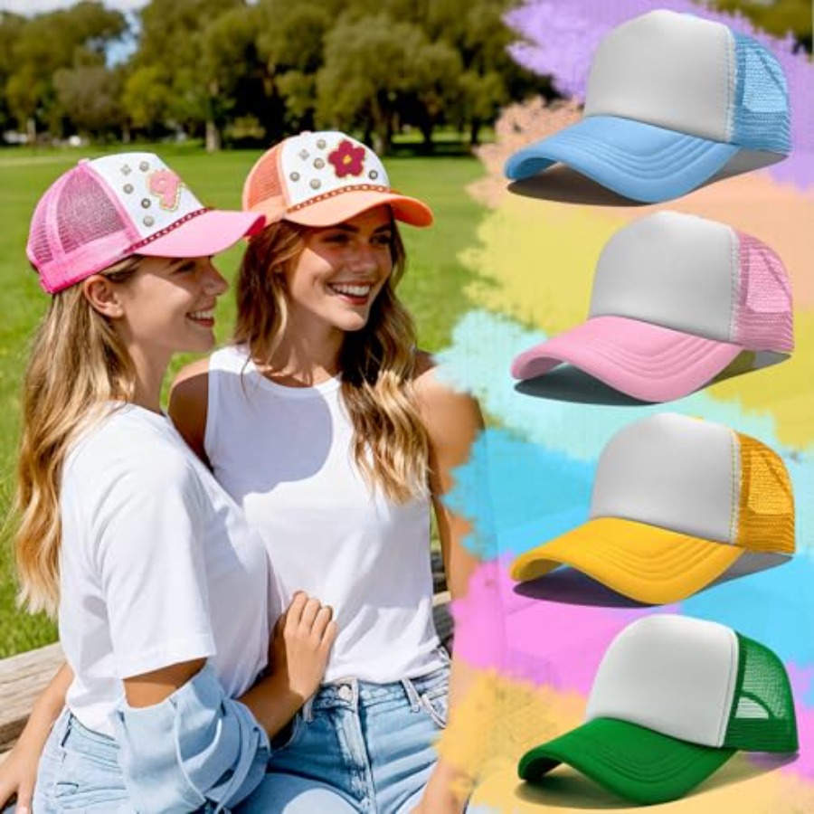 10 Pack Blank Trucker Hats DIY - đánh giá và giá Hat Sublimation Blank