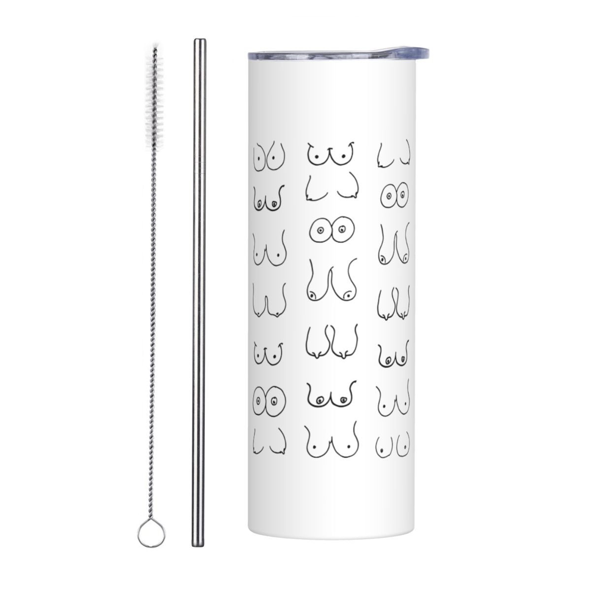 Black And White Tits Drawing S - đánh giá và giá Tumbler 20Oz White