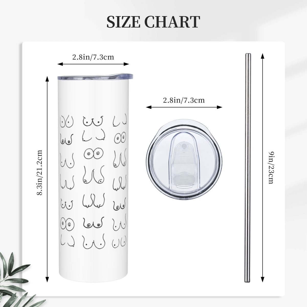 Black And White Tits Drawing S - đánh giá và giá Tumbler 20Oz White