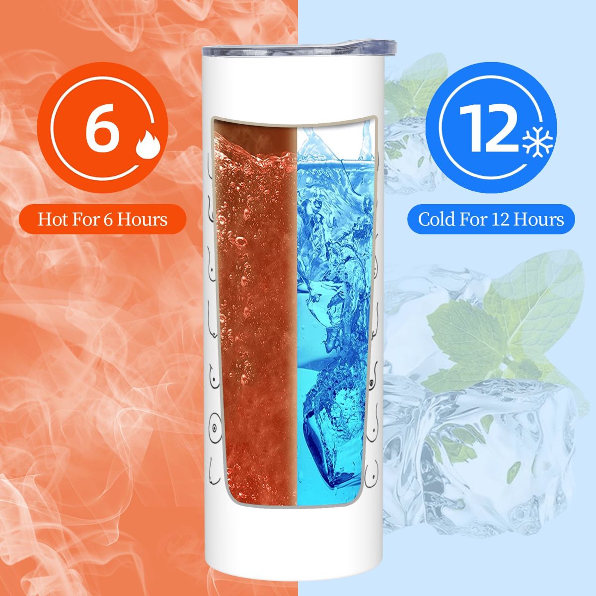 Black And White Tits Drawing S - đánh giá và giá Tumbler 20Oz White