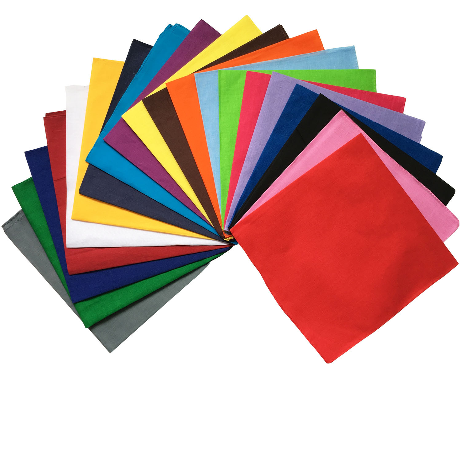 100%Cotton Cotton solid color  - đánh giá và giá Bandana Blank White