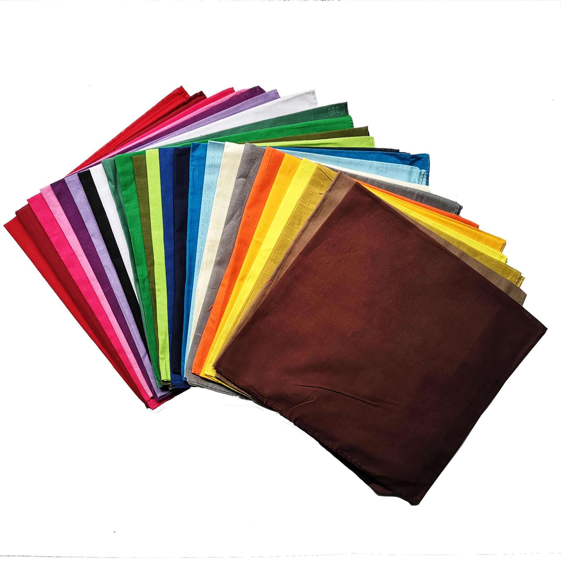 100%Cotton Cotton solid color  - đánh giá và giá Bandana Blank White
