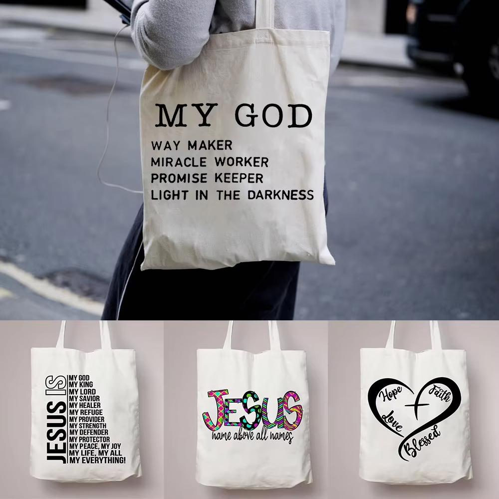 All My Hope Is in Jesus Patter - đánh giá và giá Tote Bag Sublimation