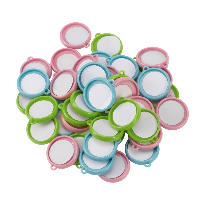 50pcs/Set 32mm Double-side Key - đánh giá và giá Button Badge Blank