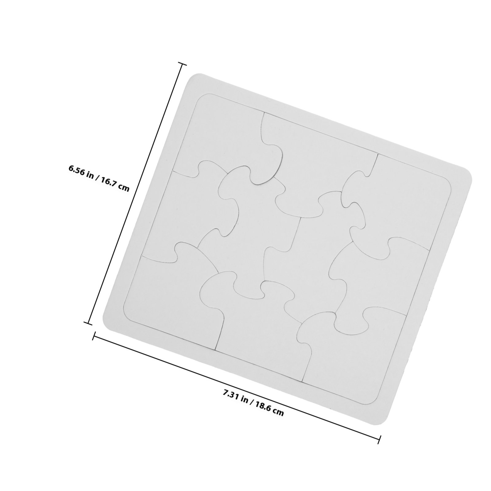 5Pcs White Blank Jigsaw Puzzle - đánh giá và giá Puzzle Blank White