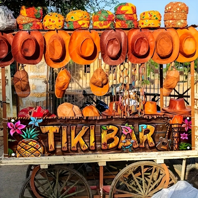 Tiki Bar Banner Tropical Hawai - đánh giá và giá Yard Sign Blank