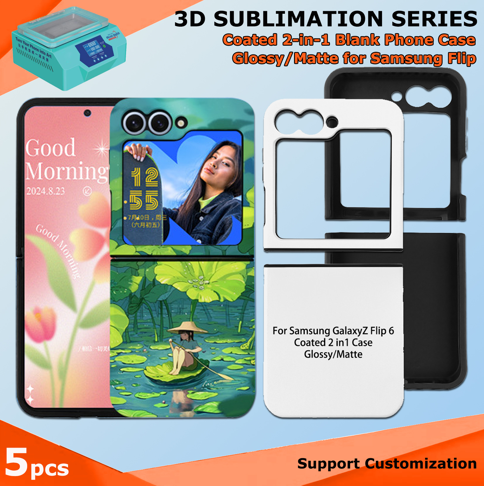 Fonlyu 5pcs Coated 2 in 1 Blan - đánh giá và giá Phone Case Blank Print