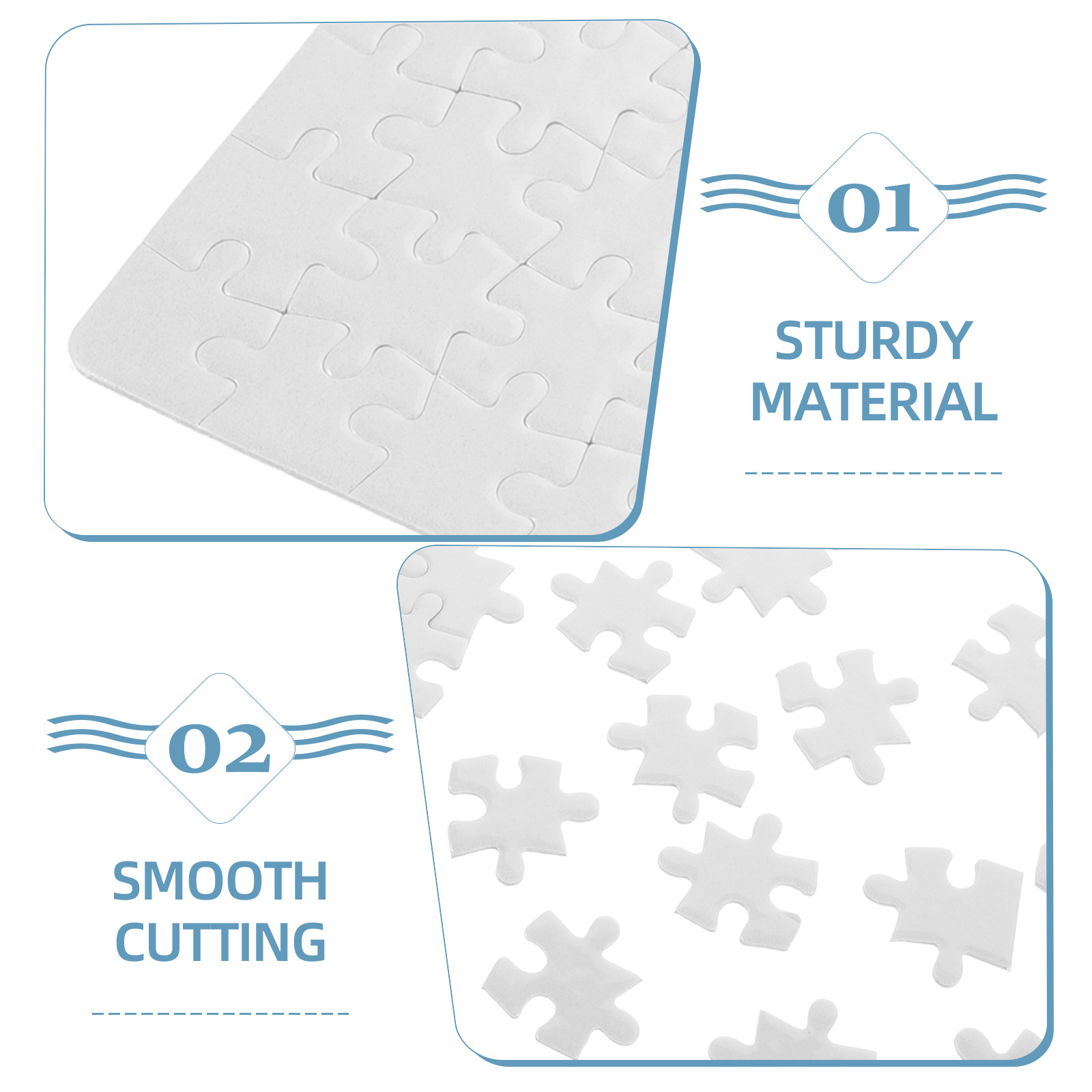 4 Sheets Blank Jigsaw Puzzle B - đánh giá và giá Puzzle Blank White