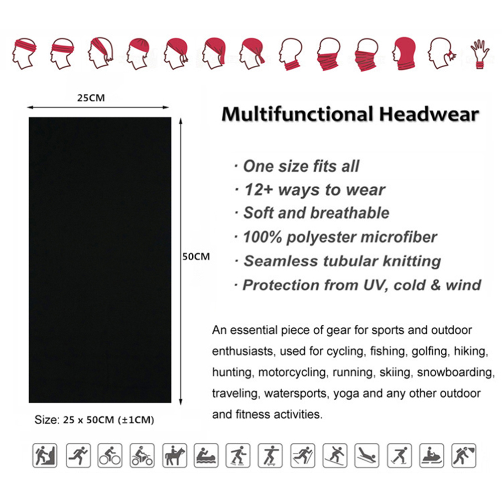 Seamless Solid Color Bandanas  - đánh giá và giá Bandana Blank White