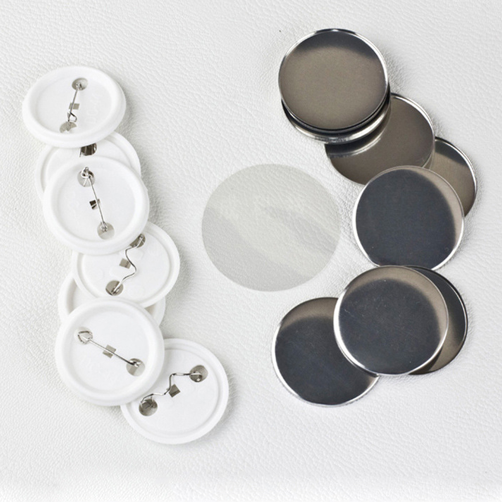 100Pcs/set Plastic Blank Badge - đánh giá và giá Button Badge Blank
