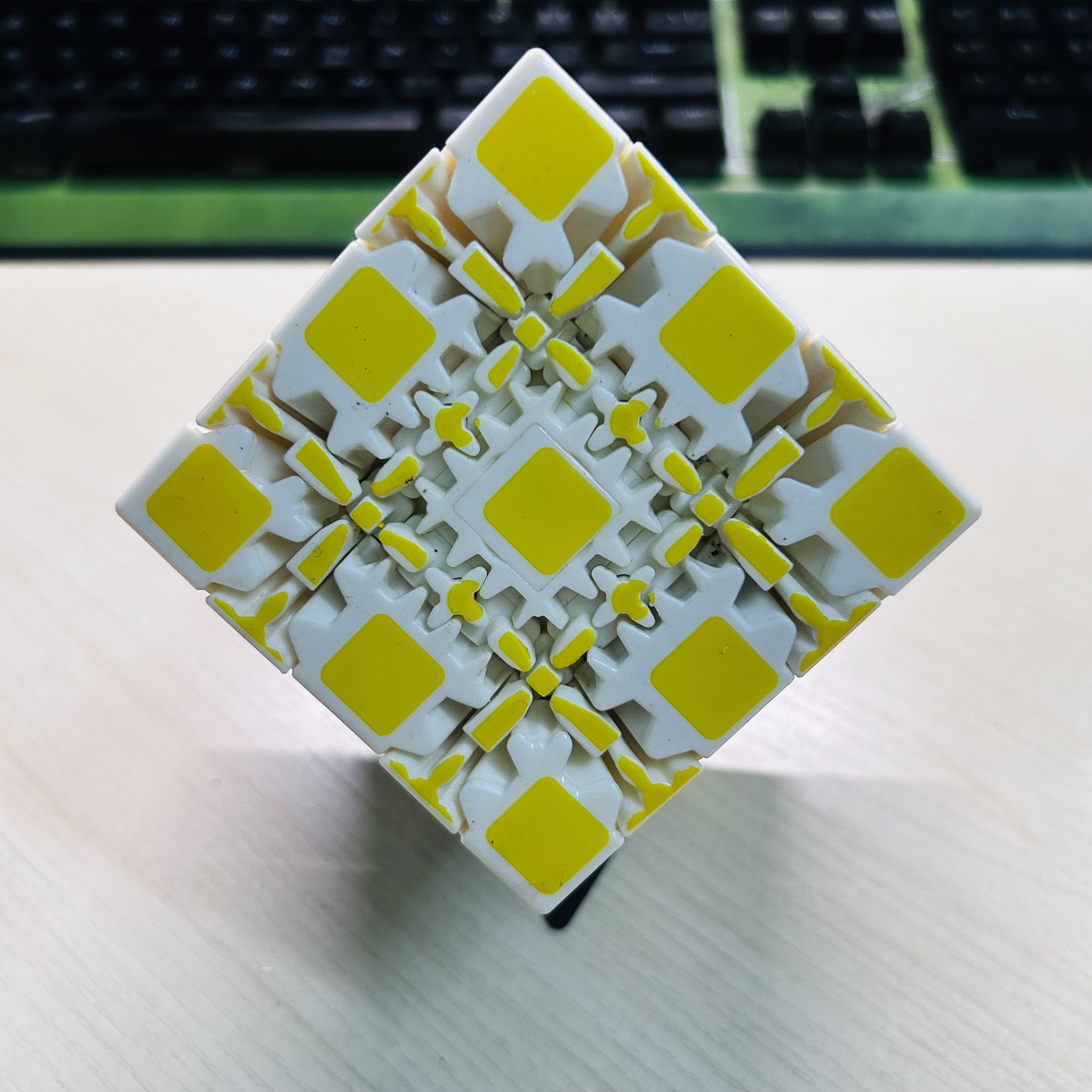 Collection Cube 5x5 Gear Cube  - đánh giá và giá Puzzle Blank White