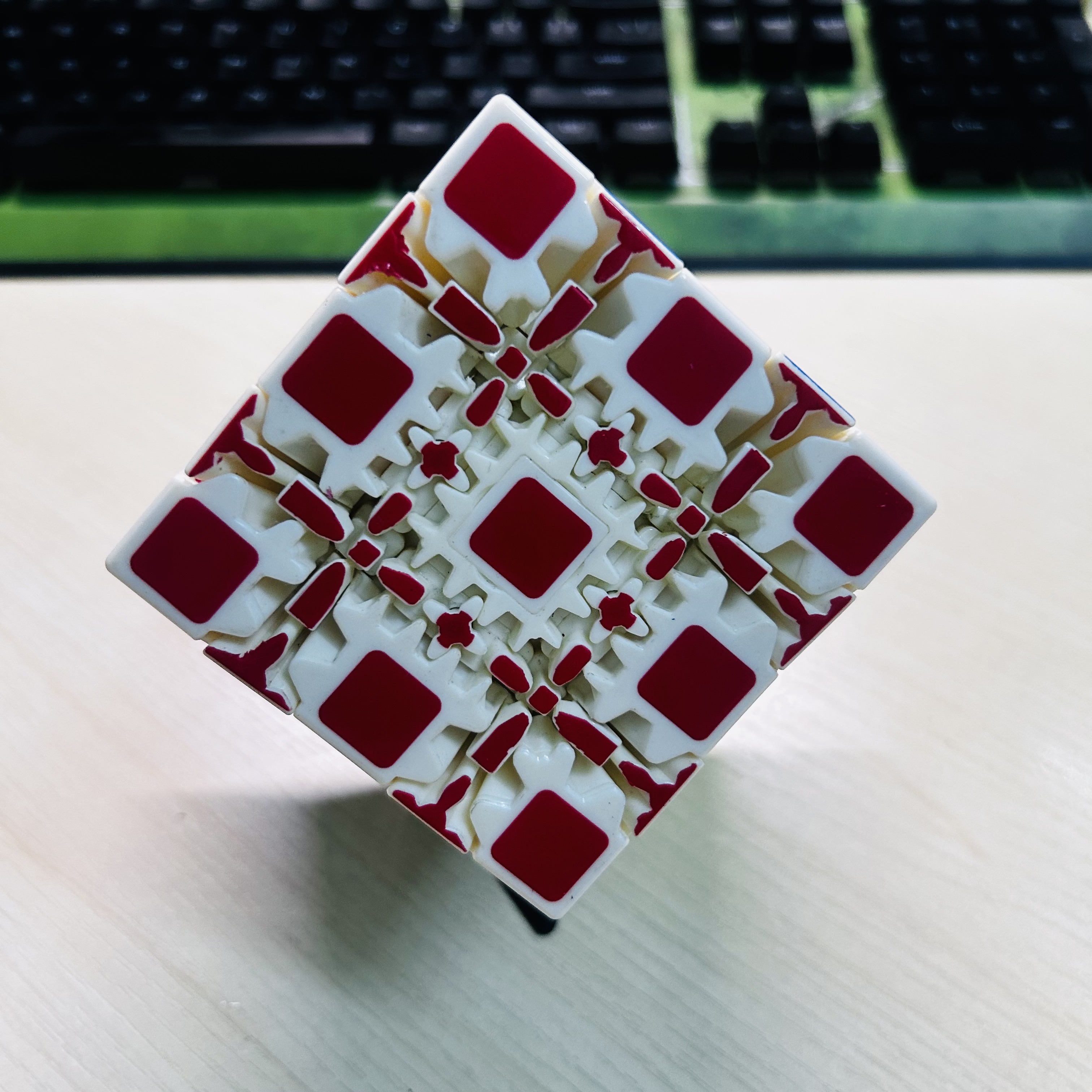 Collection Cube 5x5 Gear Cube  - đánh giá và giá Puzzle Blank White
