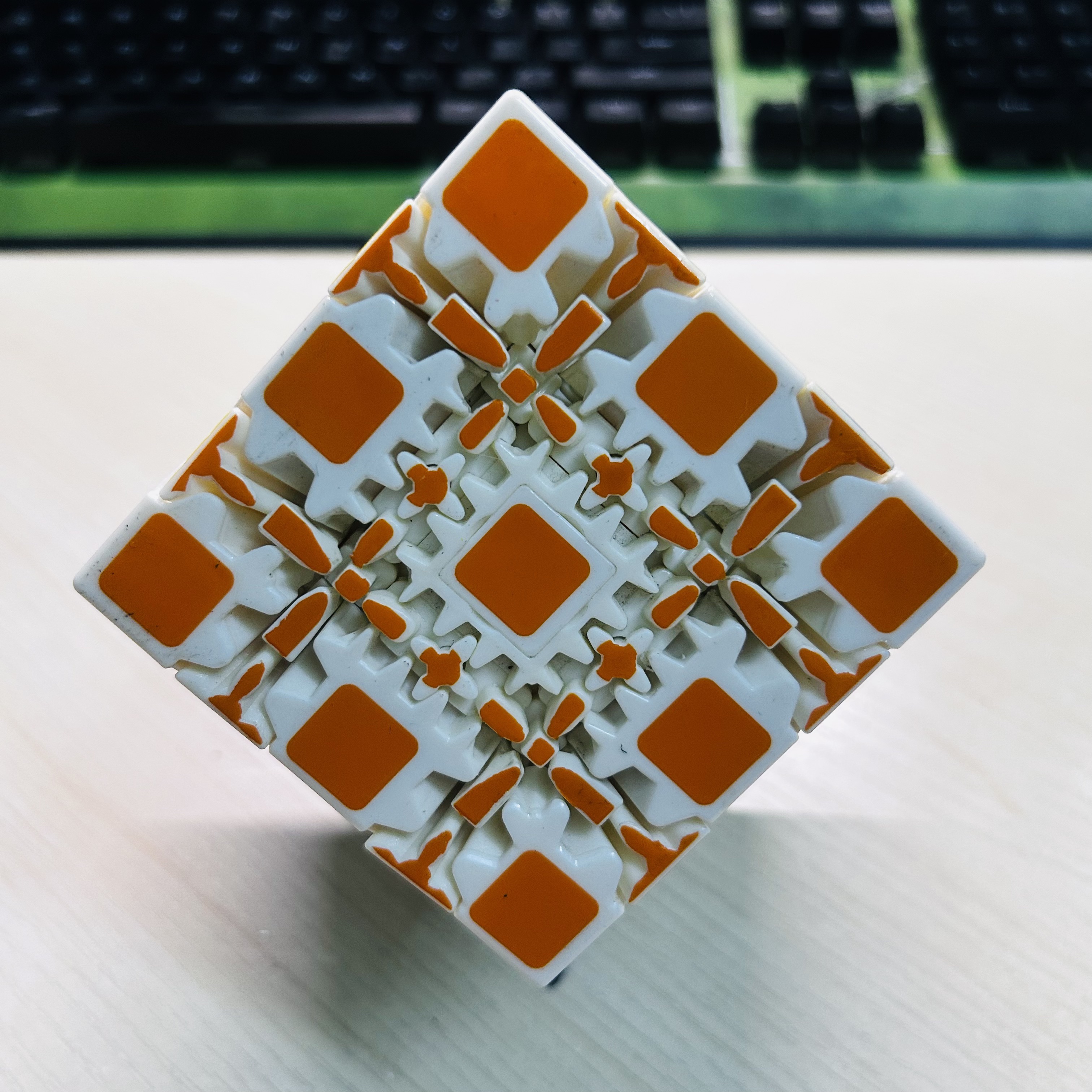 Collection Cube 5x5 Gear Cube  - đánh giá và giá Puzzle Blank White
