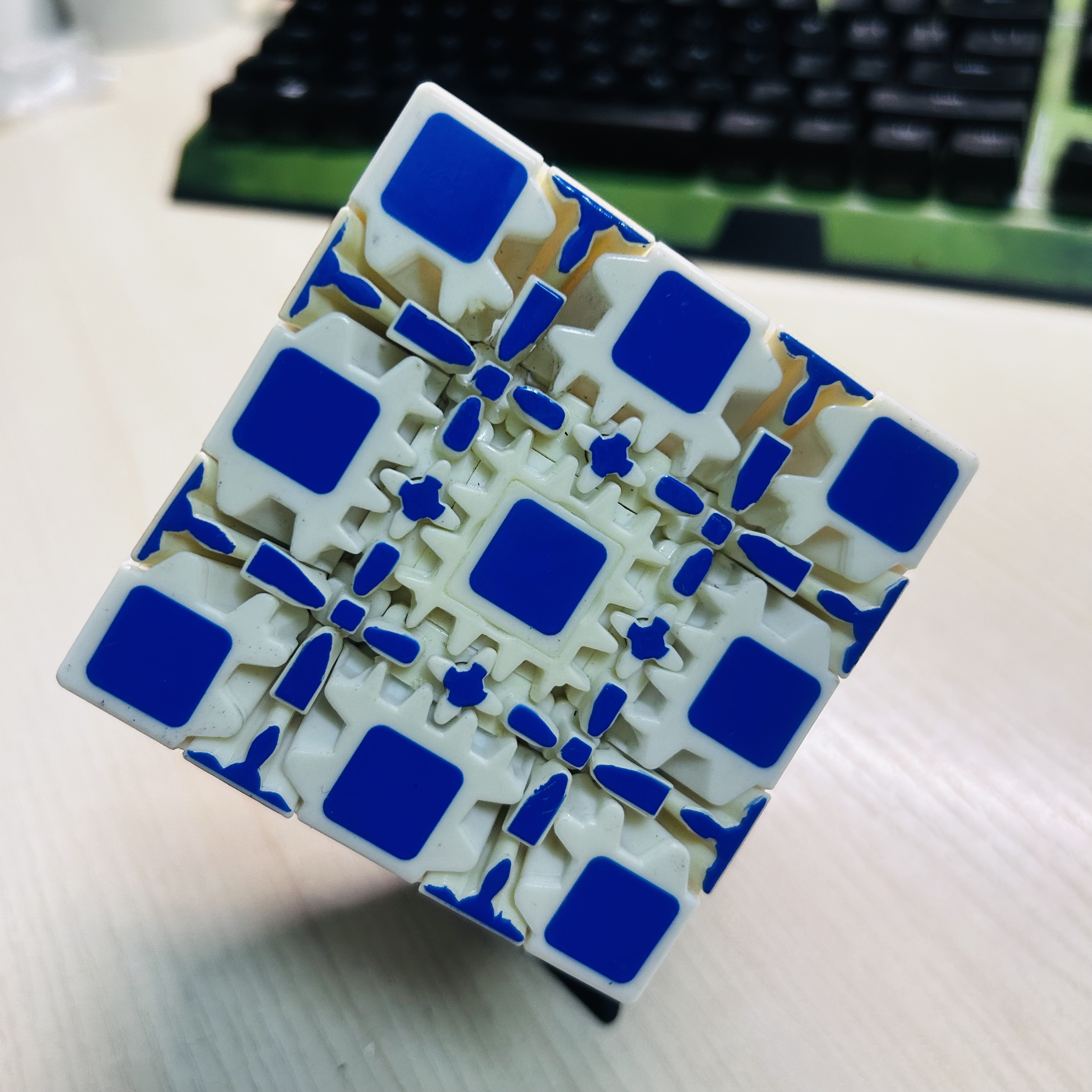 Collection Cube 5x5 Gear Cube  - đánh giá và giá Puzzle Blank White