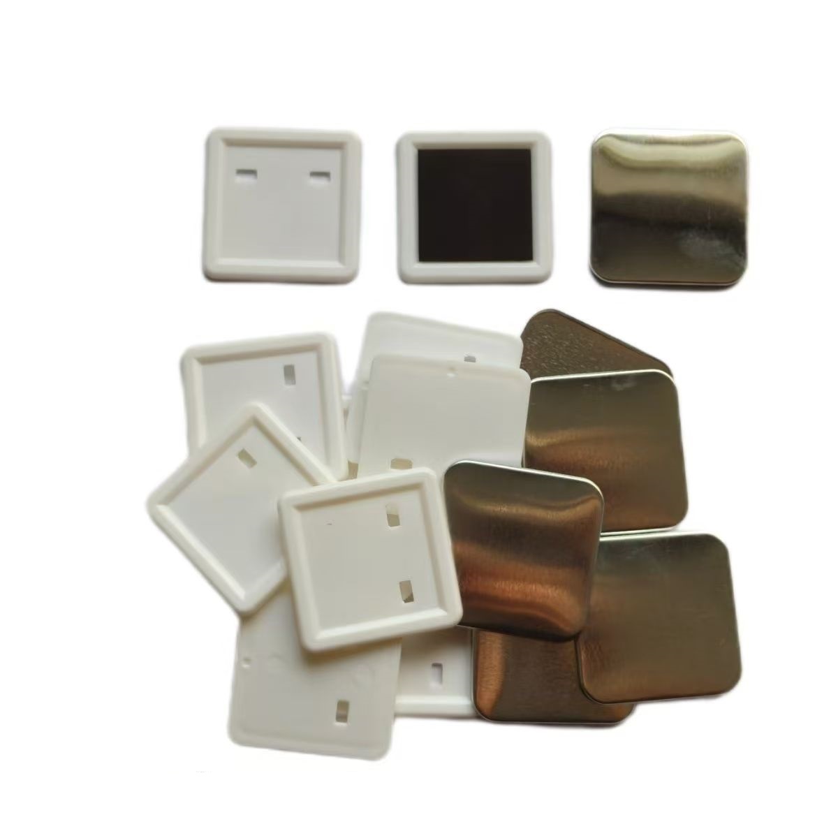 100pcs 50*50mm 2inch Square ma - đánh giá và giá Button Badge Blank