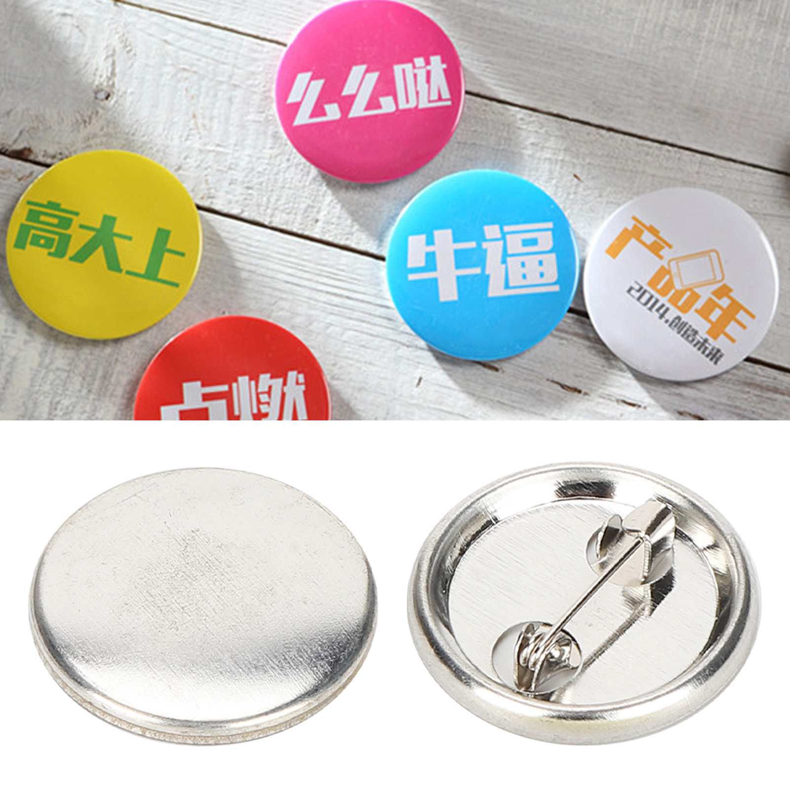 Blank Pin Button Round Safety  - đánh giá và giá Button Badge Blank